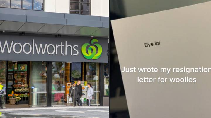 Aussie bloke quits his job at Woolworths with a two-worded resignation letter