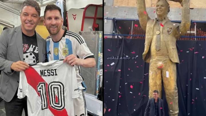 Football legend’s statue gets mocked for humongous bulge but the artist says it's deliberate
