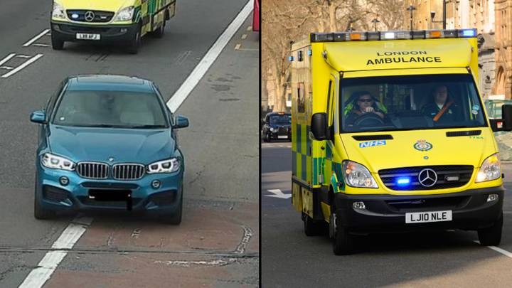 Driver fined £130 for pulling into bus lane to let ambulance pass