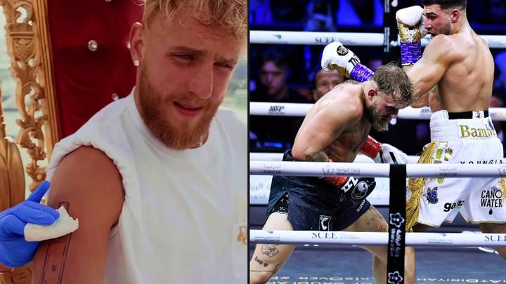 Jake Paul's alcohol tattoo 'disappears' for fight with Tommy Fury