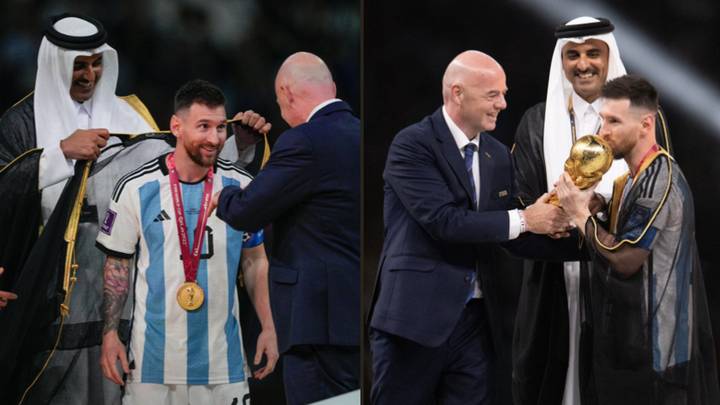 Qatar explains decision to dress Lionel Messi in cloak for World Cup trophy ceremony