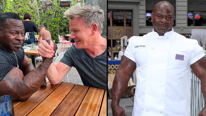 The White House Chef with 24-inch biceps has to slit sleeves of chef coats to fit in them