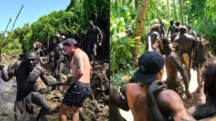 YouTuber visits indigenous island tribe that has had 'barely any contact with the outside world'