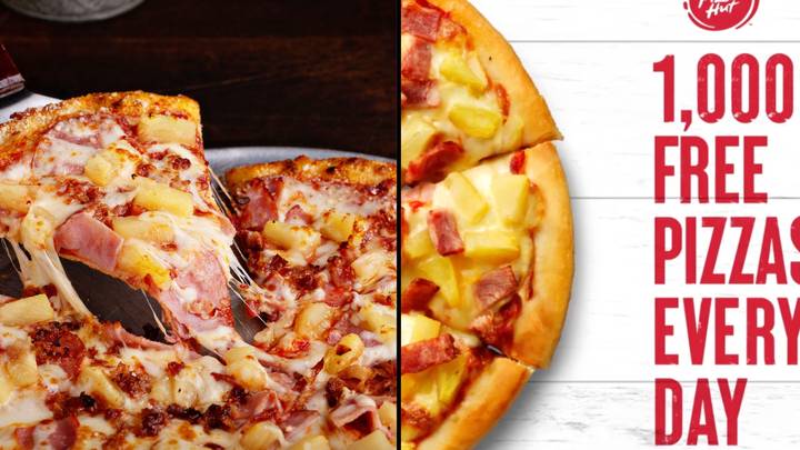Pizza Hut Is Giving Away 1k Of Hawaiian Pizza This Month