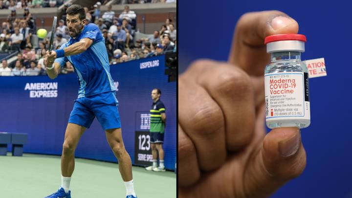 ESPN's 'shot of the day' is sponsored by Moderna and was given to unvaccinated Novak Djokovic