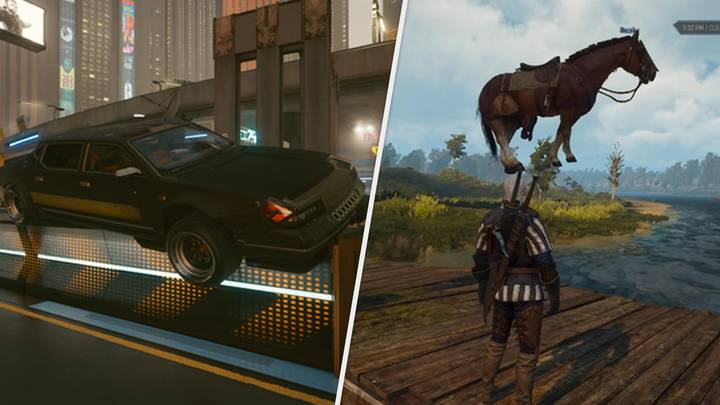 'Cyberpunk 2077' Cars Are Behaving Just Like The Witcher's Roach