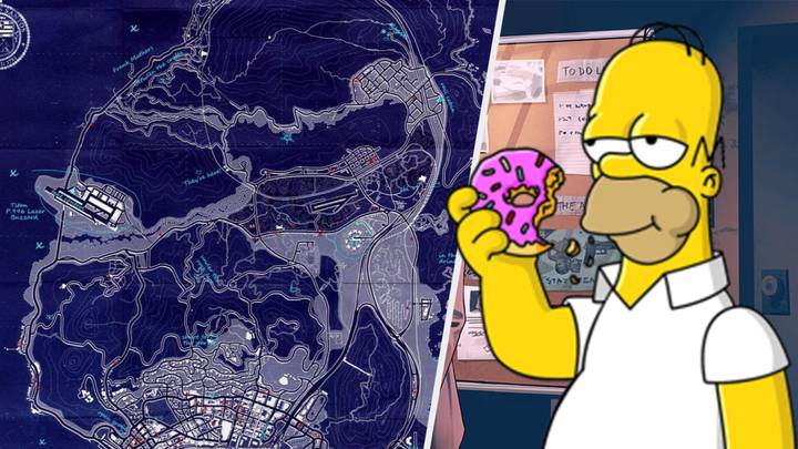 Once You Realise The 'GTA 5' Map Looks Like Homer Simpson's Face, You Can't Unsee It