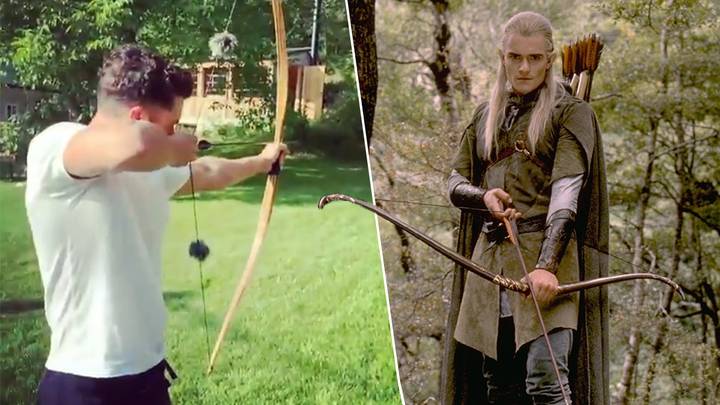 Orlando Bloom Shows Archery Skills 20 Years After Playing Legolas