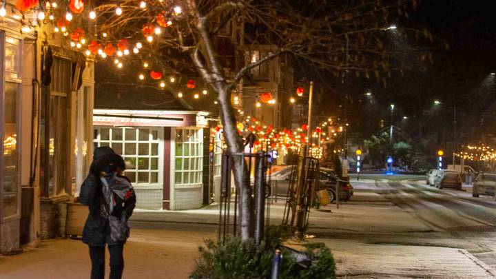 Town Turns Christmas Lights On In February To Lift Lockdown Mood