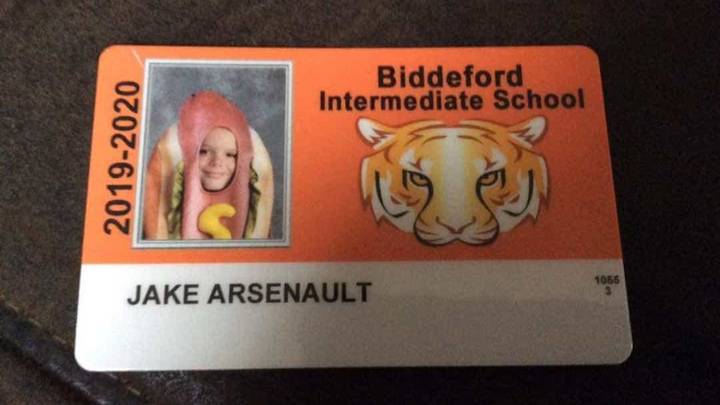 Dad Dares Son To Dress Up As Hot Dog For School Photos