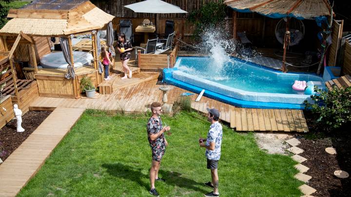Lad Builds Mini Mediterranean Resort In His Back Garden