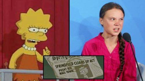 People Think The Simpsons Predicted Greta Thunberg