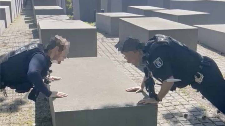 Berlin Police Chief Apologises After Officers Do Press-Ups On Holocaust Memorial 