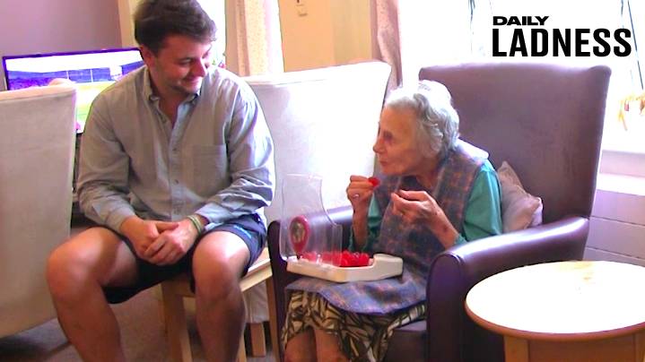 LAD Moves Into Grandma's Care Home To Develop Water-Based Sweet That Keeps OAP's Hydrated