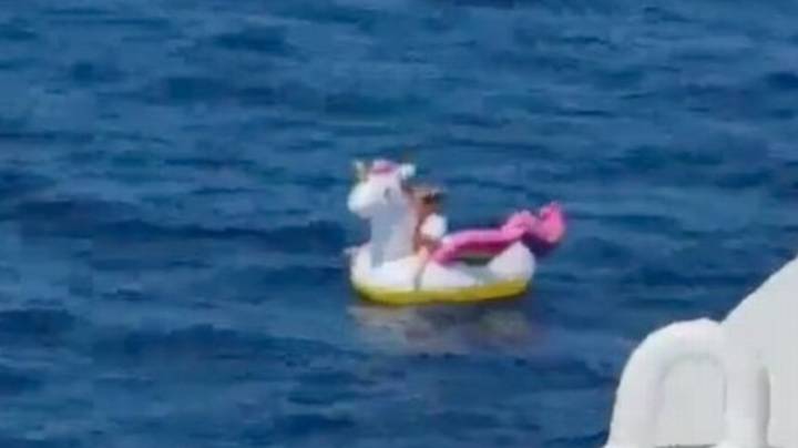Little Girl Who Floated Out To Sea On Inflatable Unicorn Was 'Frozen With Fear' 