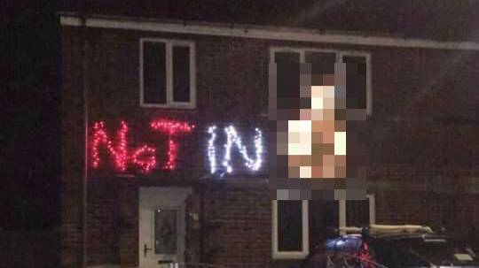 'Offensive Christmas Lights' Guy Returns With A Message For Trick-Or-Treaters