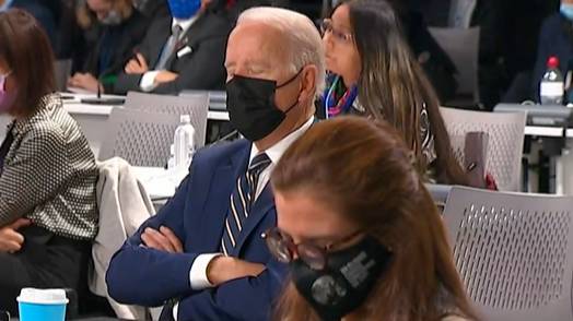 Joe Biden Appears To Fall Asleep At COP26 Climate Summit
