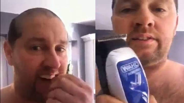 Guy's Hair Clippers Break Half Way Through Haircut And Leaves Him With Ridiculous Hairdo