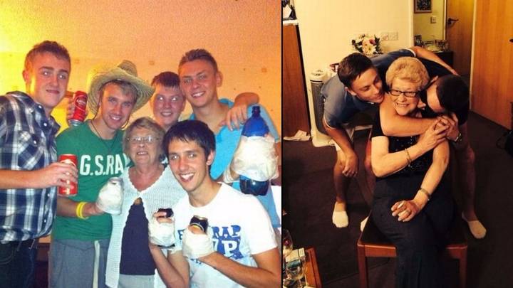 80-Year-Old 'LADGran' Absolutely Loves The Sesh With Her Grandson And His Mates