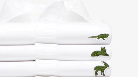 Lacoste logo endangered species deals