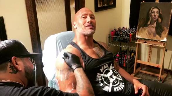 The Rock Has Covered Up His Iconic Brahma Bull Tattoo 