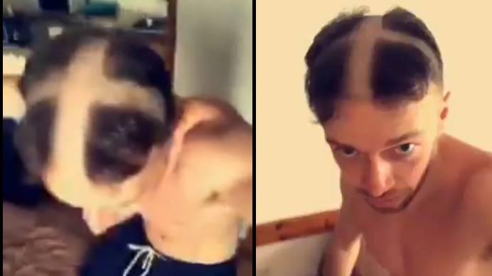 England Fan Shaves St George's Cross Into His Hair Because It's Coming Home 