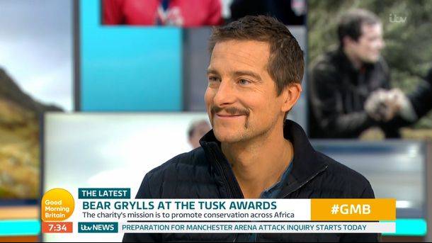 People Are Baffled By Bear Grylls' New Handlebar Moustache