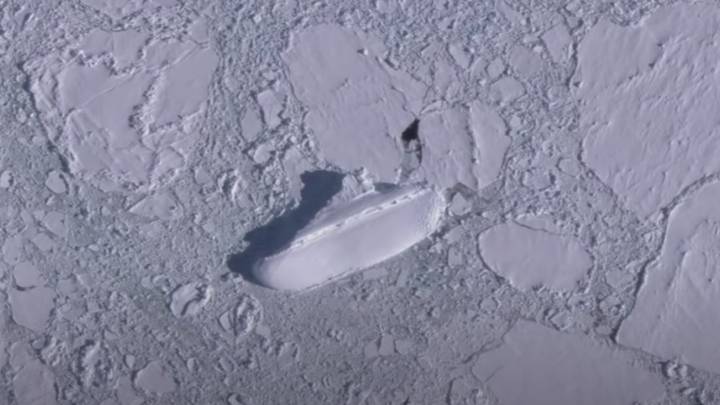 Google Earth Users Discover 400ft 'Ice Ship' In Antarctica