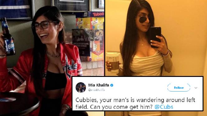 Mia Khalifa Calls Out Chicago Cubs Star After Receiving DMs On Twitter
