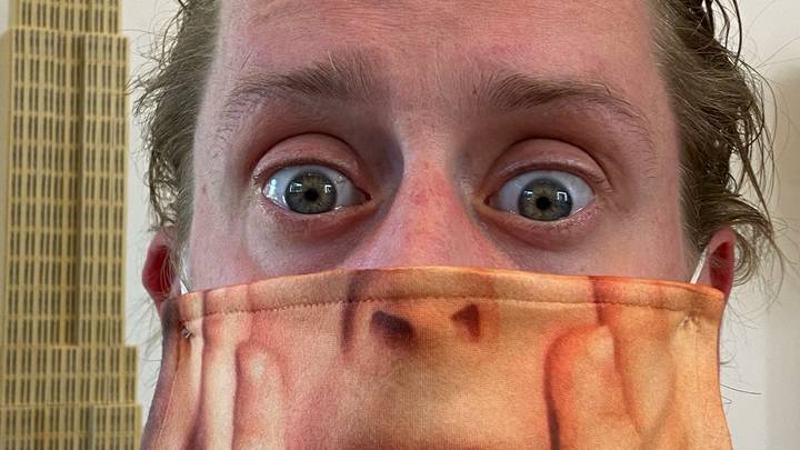 Macaulay Culkin Creates Epic Home Alone Face Mask