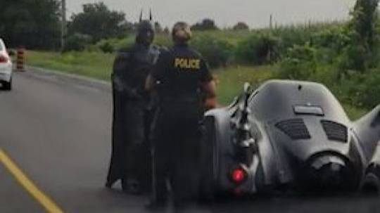 'Batman' Gets Pulled Over By The Police In Canada