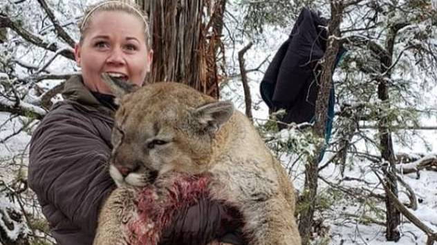 Hunter Sparks Outrage After Sharing Photos Of Mountain Lion She Killed