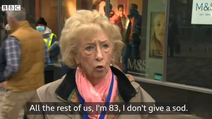 Woman, 83, Says She 'Doesn't Give A Sod' About Tier 3 Restrictions
