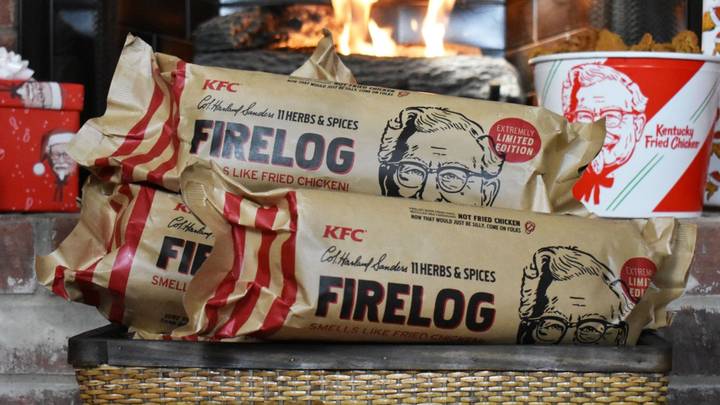 ​KFC Is Now Selling A Fire Log That Smells Like Fried Chicken