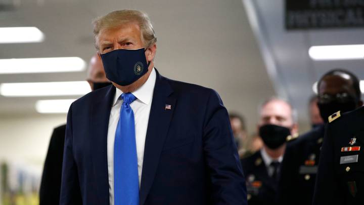 Donald Trump Has Finally Worn A Face Mask In Public 