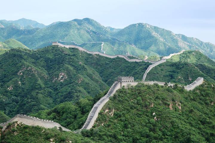 Part Of The Great Wall Of China Collapses Following Heavy Rainfall