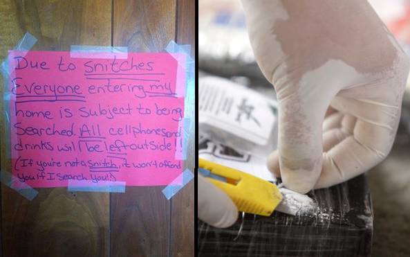 Drug Dealer Gets Caught After Leaving A Note On Door About 'Snitches