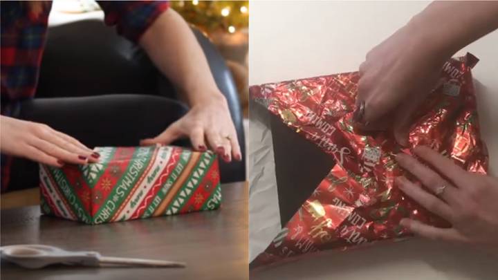 YouTuber Shares Christmas Present Wrapping Hack 