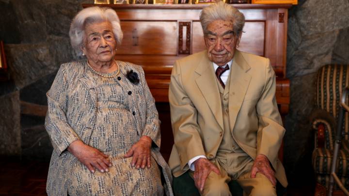 ​Couple With Combined Age Of 214 Named World’s Oldest Couple