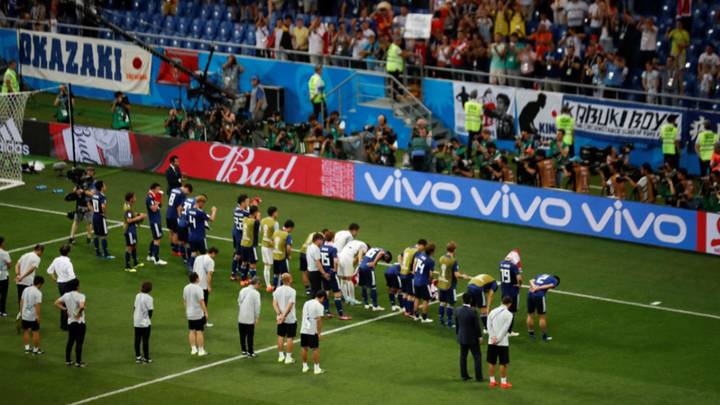 ​Japan Players Bow To Fans And Clean Changing Rooms