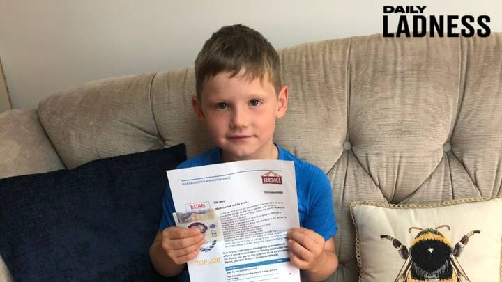 Seven-Year-Old Lad Given First Pay Packet After Helping Builders 