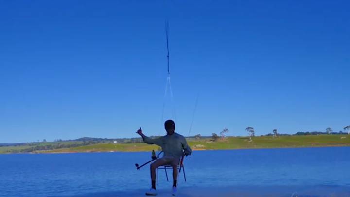 Australian Aviation Authorities Investigate Man Fishing While Being Carried By Drone