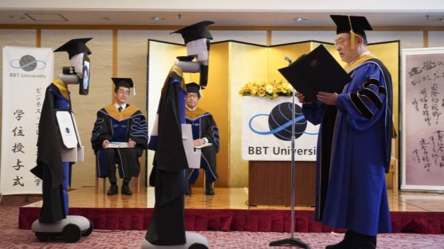 University In Japan Conducts Graduation Ceremony Using Robots Amid Coronavirus Pandemic
