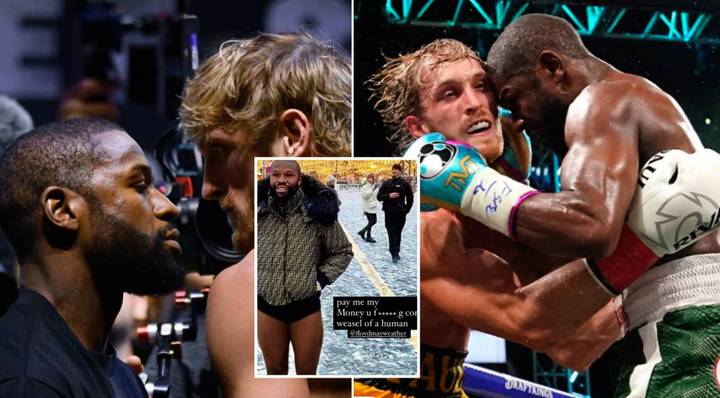 Logan Paul In Big Row With Floyd Mayweather After Exhibition Fight