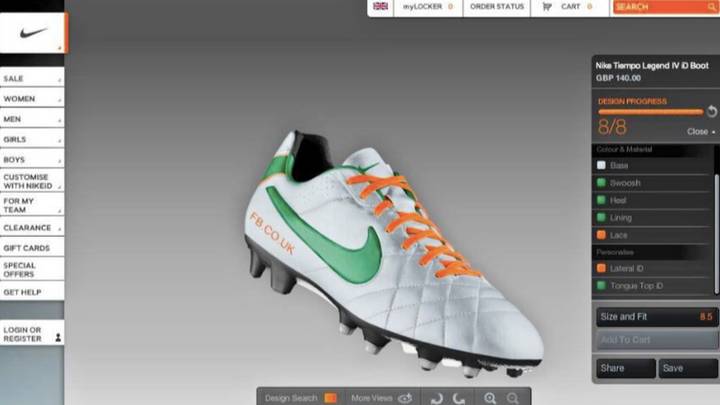 Nike id 2025 football boots