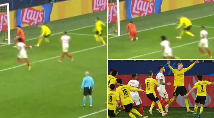 Sevilla Fuming After Erling Haaland Taunts Goalkeeper Having Scored Retaken Penalty