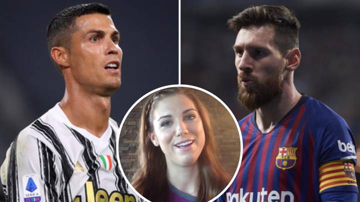Alex Morgan Asked To Choose Between Cristiano Ronaldo And Lionel Messi