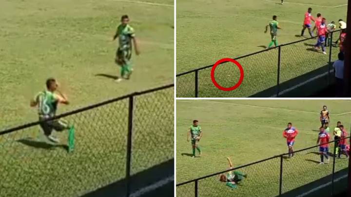 Player Pretends To Be Injured After Hitting Himself With Object During Guatemalan League Game