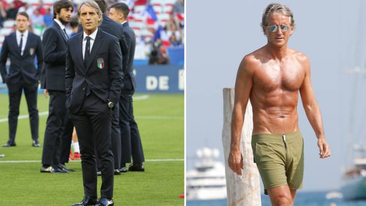 53-Year Old Roberto Mancini Is Absolutely Ripped To Shreds