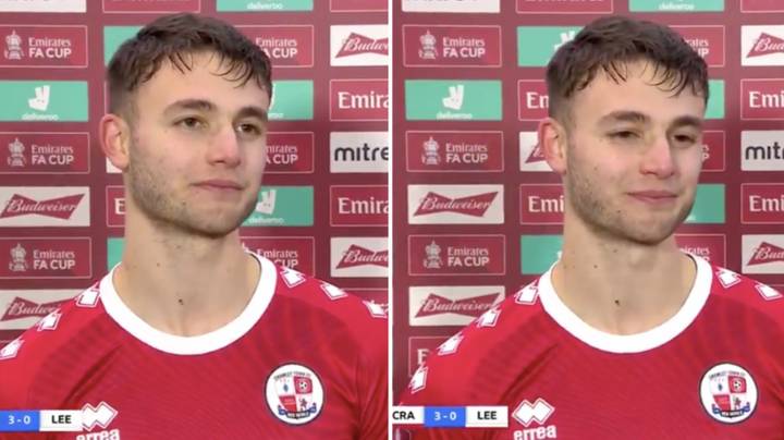 Crawley's Nick Tsaroulla Gives Tearful Post-Match Interview After Scoring In FA Cup Third Round Win Over Leeds United